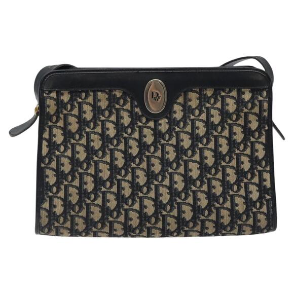 DIOR Trotter Canvas Shoulder Bag Navy - Picture 2 of 12